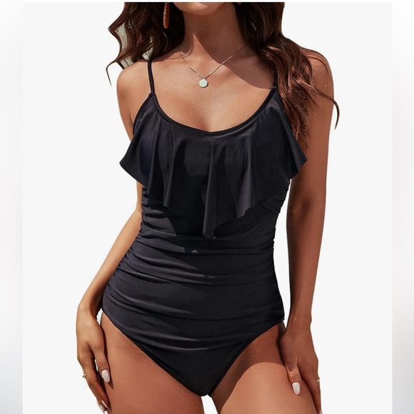 Blooming Jelly Other - Blooming Jelly Womens One Piece Tummy Control Ruffle Swimsuit-Size XL  NWOT